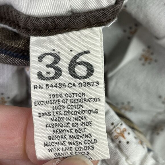 American Eagle Cargo Shorts Men’s 36 Brown Plaid Pockets Preppy Vintage - Picture 6 of 11